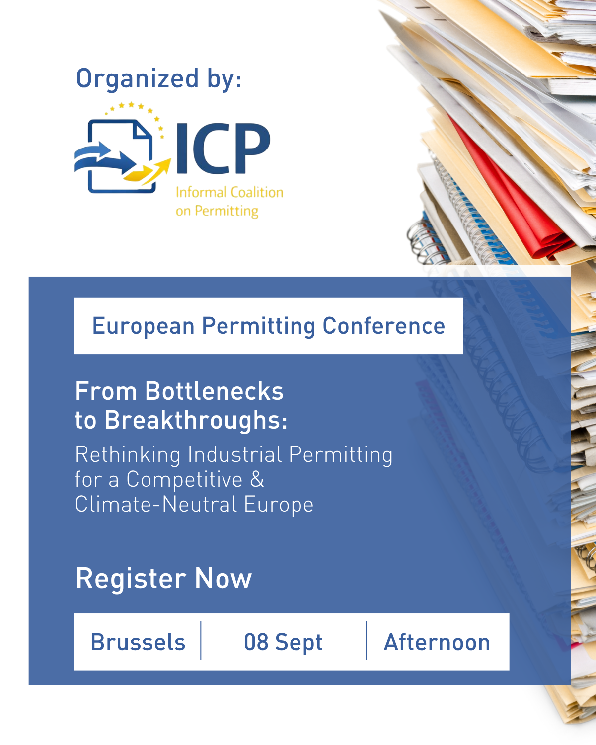 Save the Date: 1st European Permitting Conference by the ICP